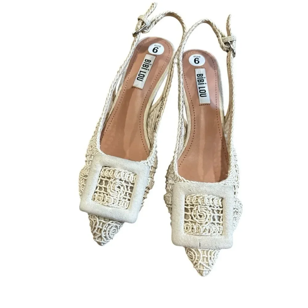 Revolve Anthropologie Bibi LOU Dalila 55mm slingback ballerina shoes